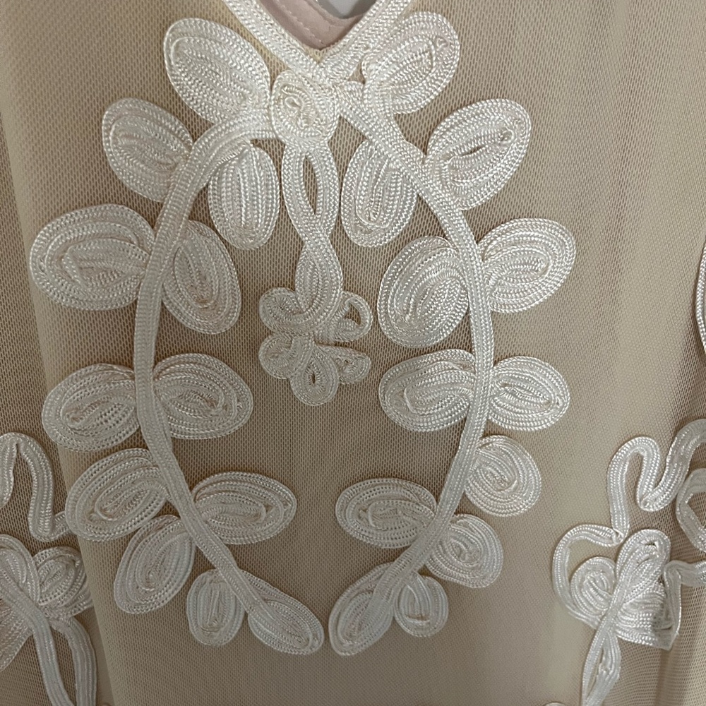 Sundance Cream Floral Maxi Dress large wedding excellent condition - Picture 3 of 3